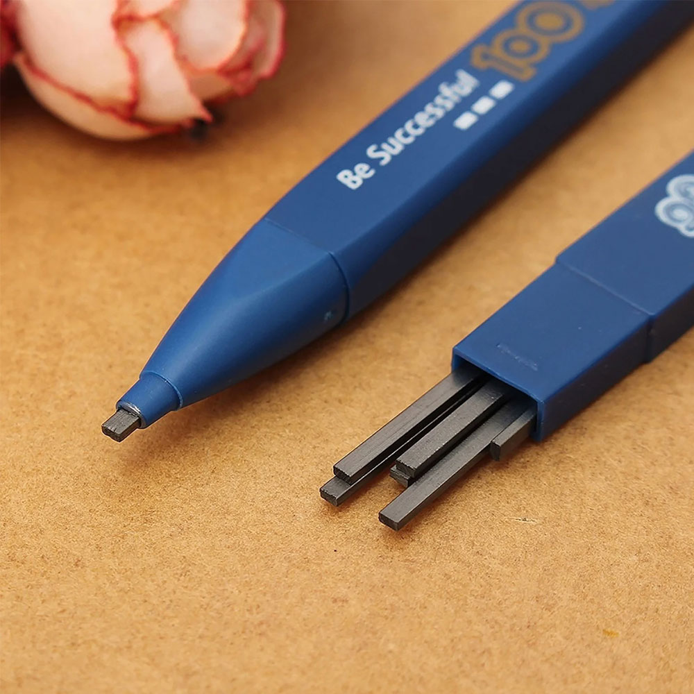 Staedtler Pencil Lumocolor - 2Bシャープペンシルセット（ペンシル1本、替え芯6本入り、黒芯、削る必要なし、芯の色はランダム、便利で実用的）