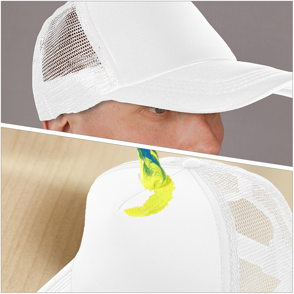 Hat Sublimation Blank - 5個入り 無地野球帽 メッシュデザイン 昇華プリントキャップ DIY印刷帽子 フリーサイズ