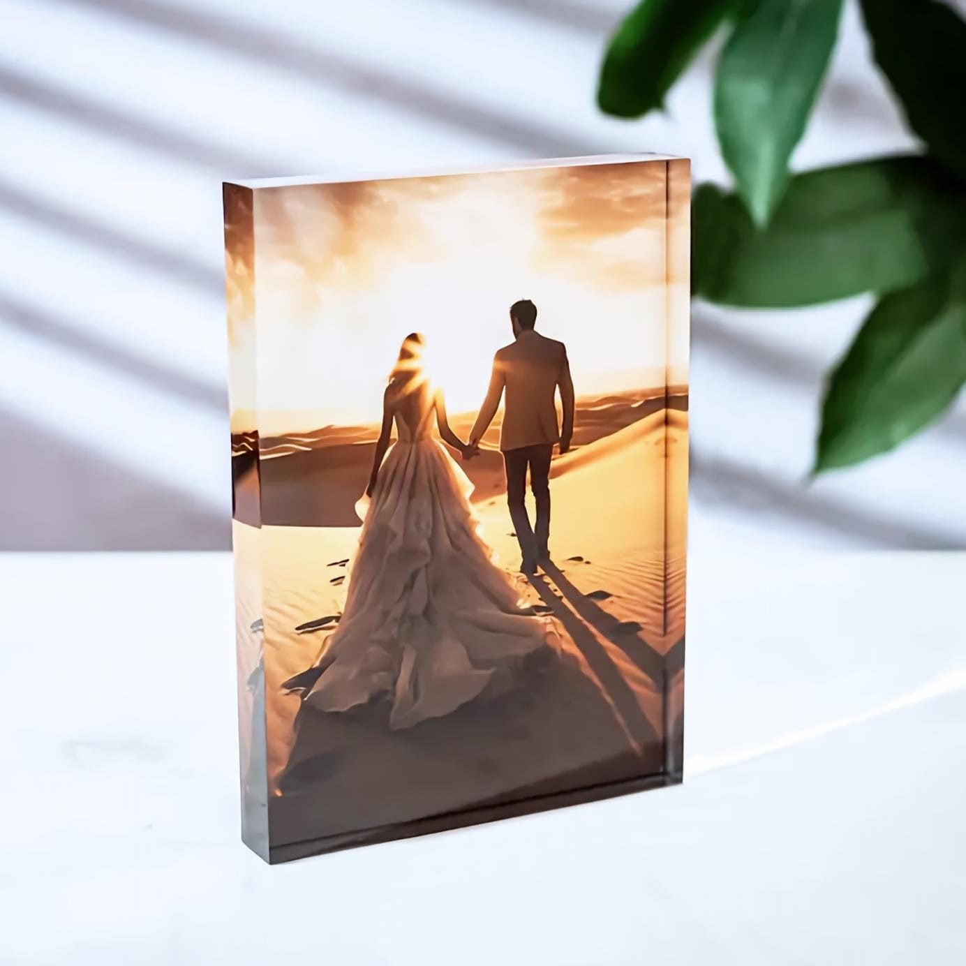 1個入りカスタムアクリルフォトブロック、家族、カップル、結婚 - Photo Acrylic Block のレビューと価格