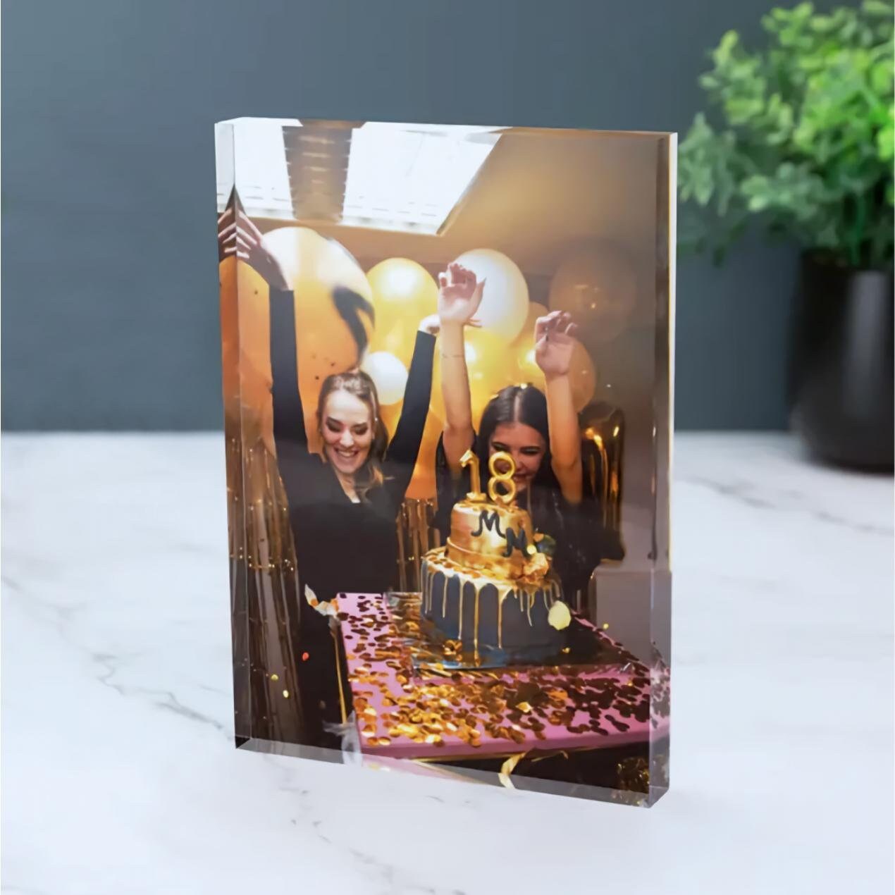 1個入りカスタムアクリルフォトブロック、家族、カップル、結婚 - Photo Acrylic Block のレビューと価格