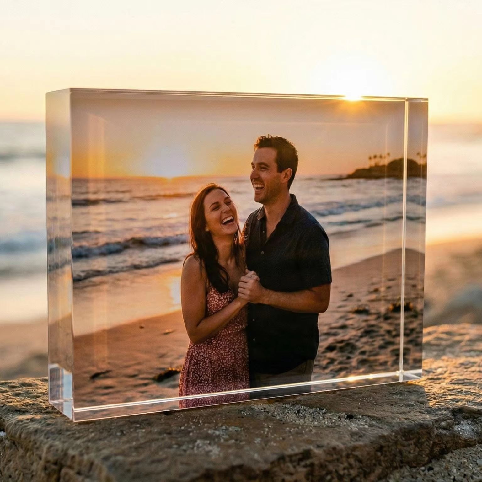 カスタム友情フォトブロック、パーソナライズされた姉妹用アクリ - Photo Acrylic Block のレビューと価格