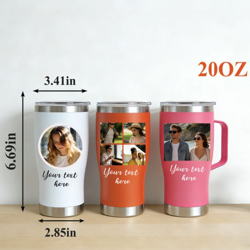 パーソナライズされた写真入りタンブラー 20オンス カスタム - Water Bottle Blank のレビューと価格