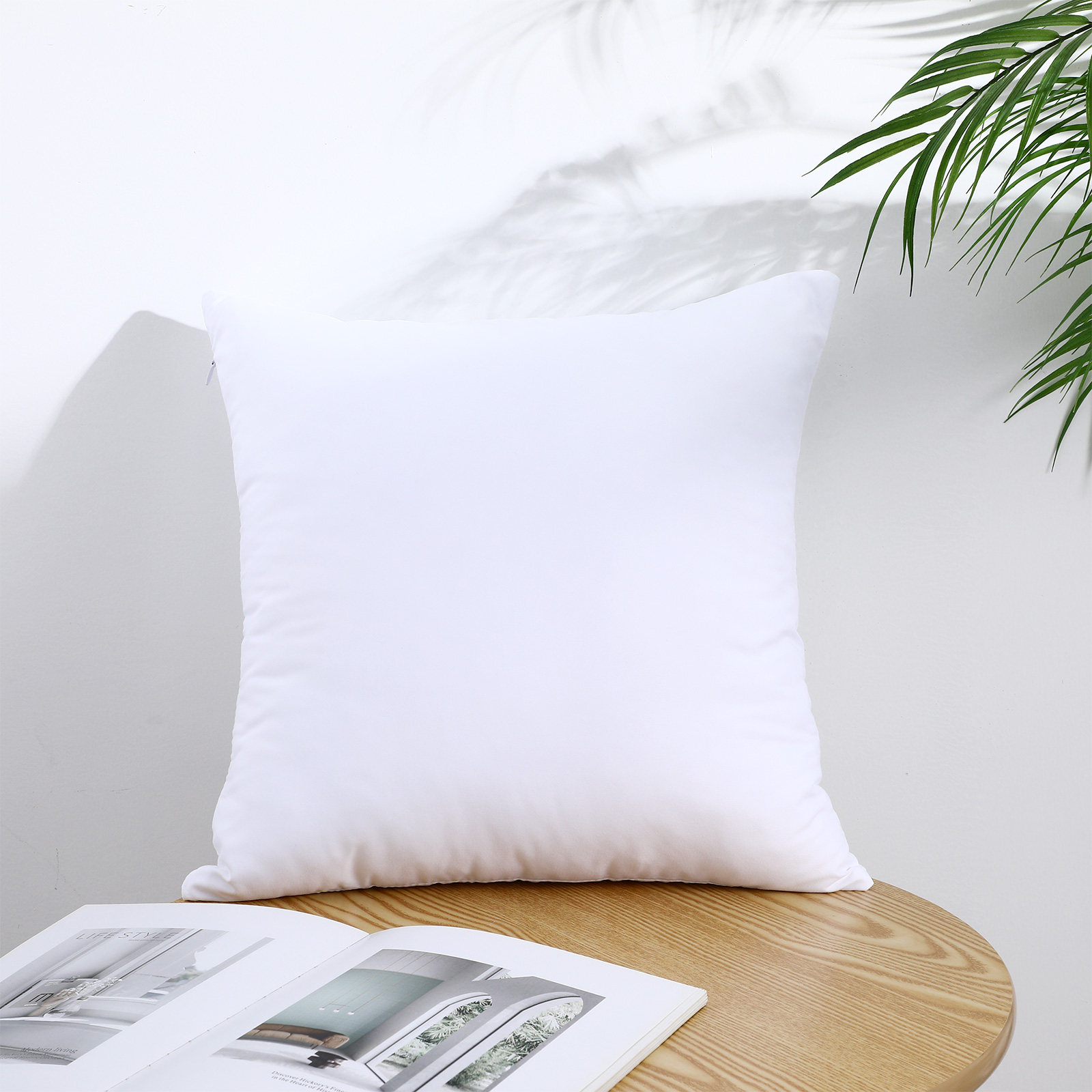 4枚組 ホワイト昇華プリント枕カバー 16x16インチ 無地 - Pillow Cover Sublimation のレビューと価格