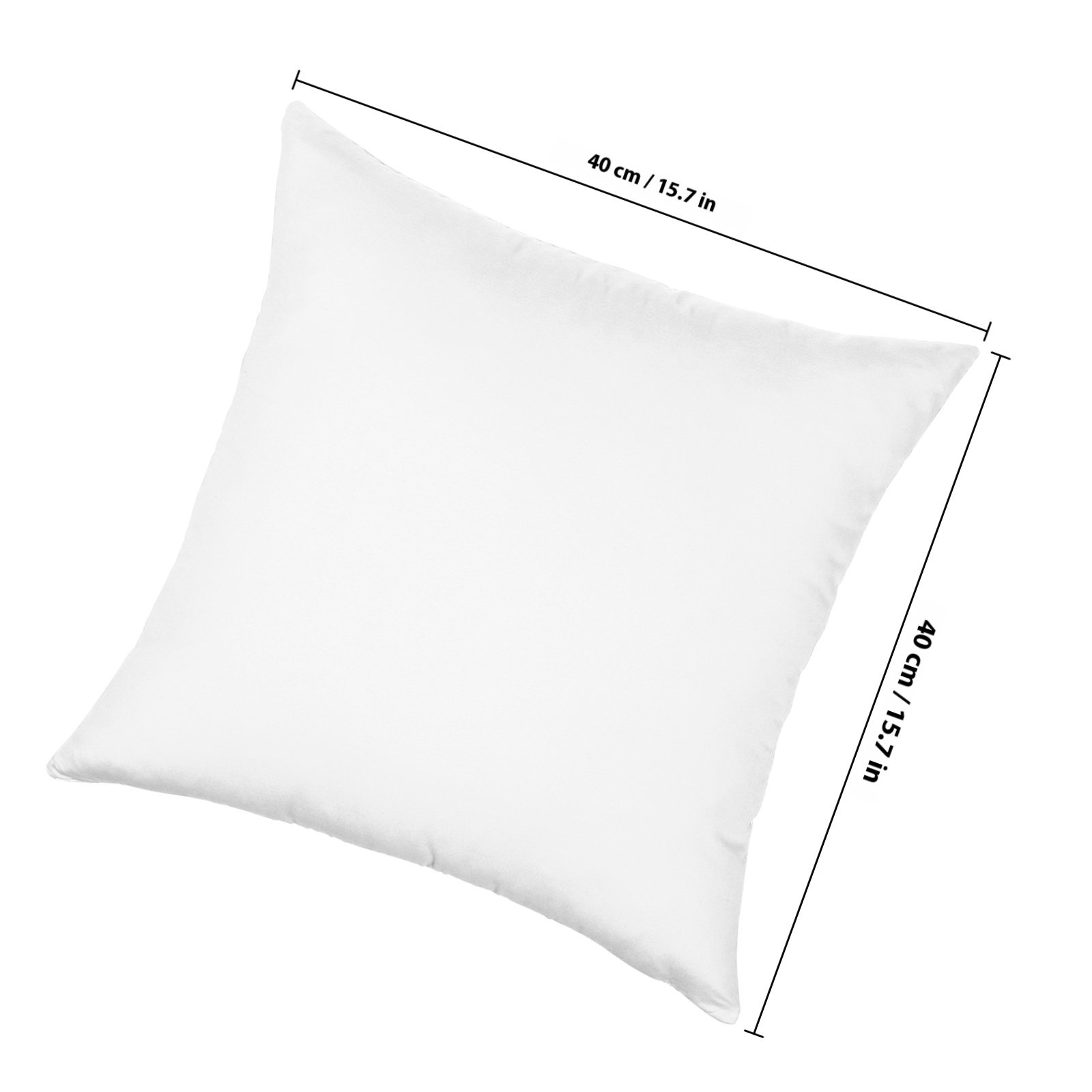 4枚組 ホワイト昇華プリント枕カバー 16x16インチ 無地 - Pillow Cover Sublimation のレビューと価格