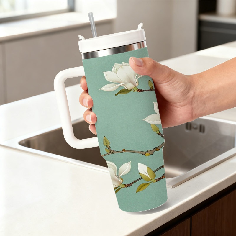 40オンス ステンレス製断熱タンブラー（ストロー付き）、エレ - Sublimation Mug White のレビューと価格