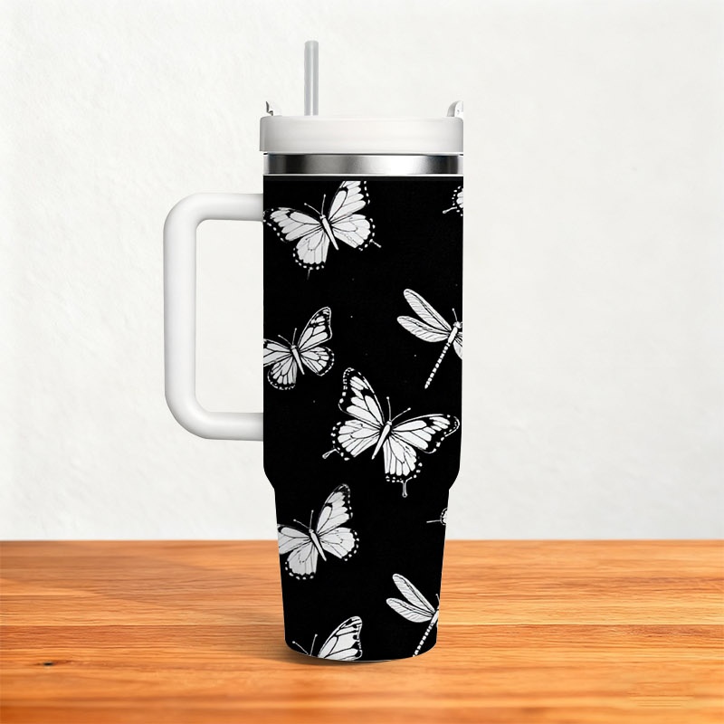 40オンス ステンレス製二重壁断熱タンブラー（ハンドルとスト - Sublimation Mug White のレビューと価格