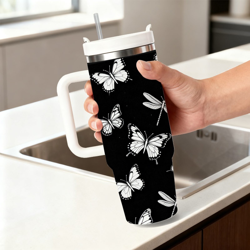 40オンス ステンレス製二重壁断熱タンブラー（ハンドルとスト - Sublimation Mug White のレビューと価格