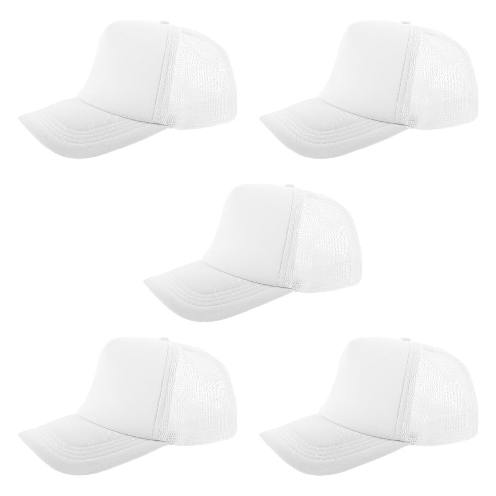 5個入り 無地野球帽 メッシュデザイン 昇華プリントキャップ - Hat Sublimation Blank のレビューと価格