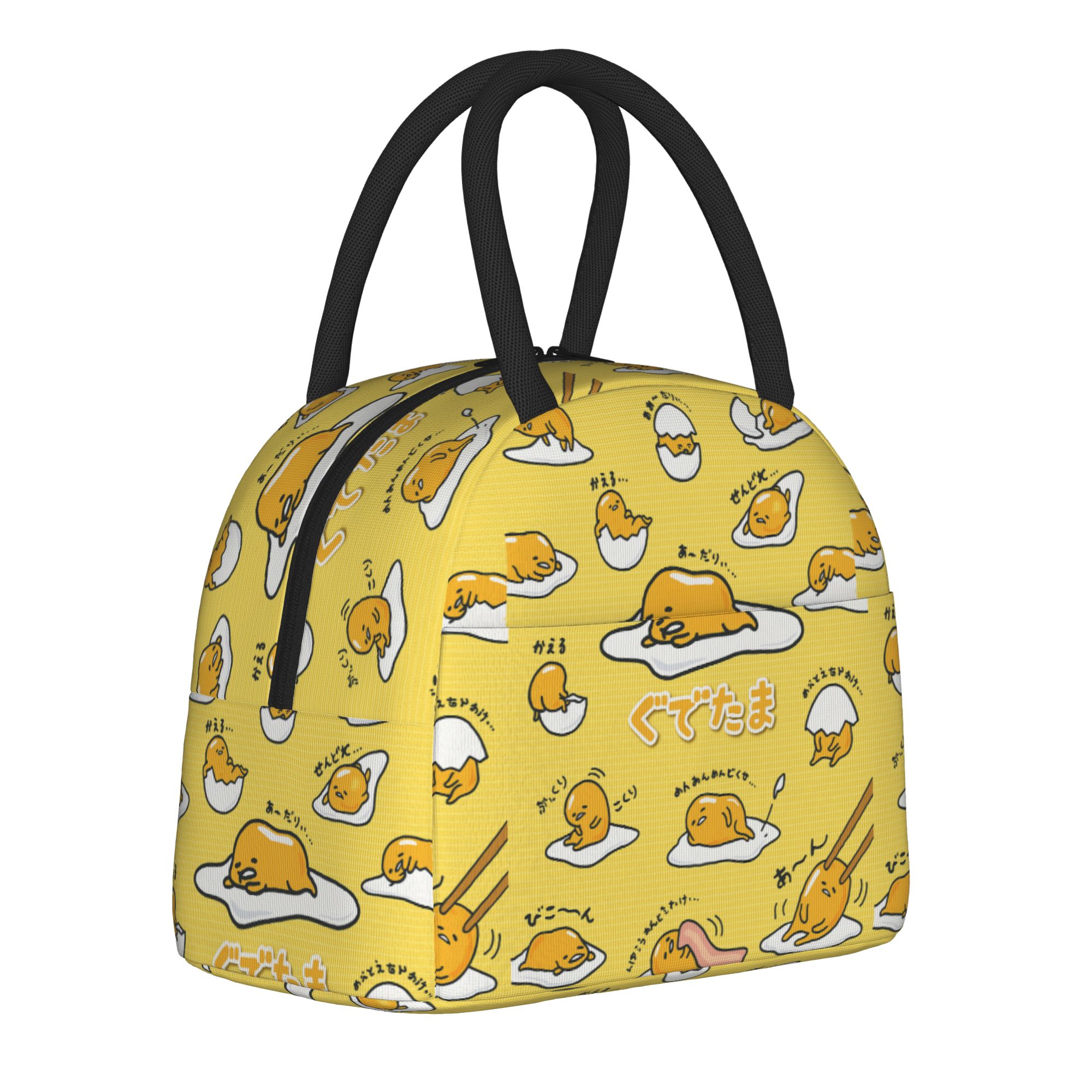 ぐでたまかわいい卵漫画断熱ランチバッグ漏れ防止食事容器保温バ - Tote Bag Sublimation のレビューと価格